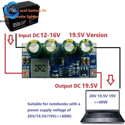 60W DC 3.7V-18V to 5V 6V 9V 12V 15V 19.5V Step-Up Boost DC DC Converter Molude for lead acid Car cigarette lighter PLC LED