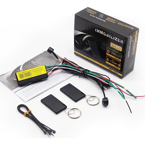 RFID 2.4GH wireless immobilizer car engine lock,anti-hijacking on off intelligent circuit cut,alarm auto cut engine