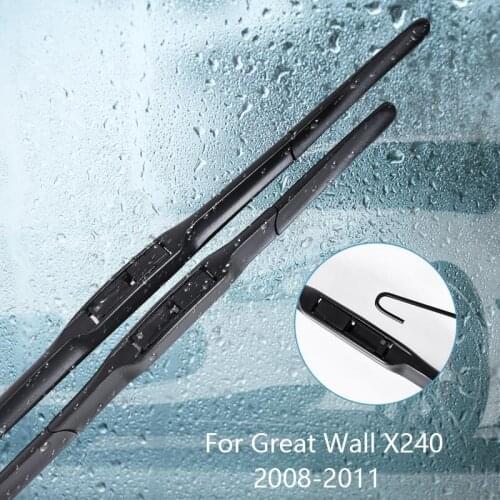 Wipers Blade For Great Wall X240 2008 2009 2010 2011 Car Accessories For Auto Rubber Windscreen Wiper
