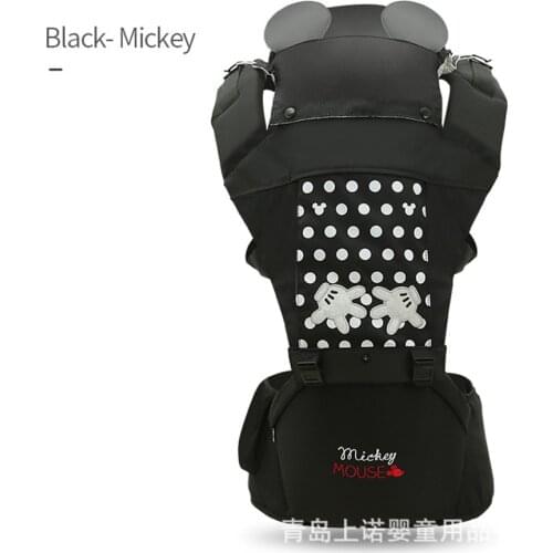 Disney Ergonomic Baby Carrier Waist Stool Multifunctional Cartoons Mickey Mouse Universal Backrest Accessories Stuff Sling Wrap