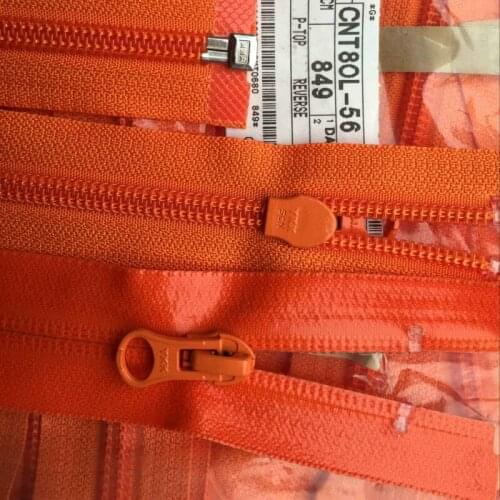 2 pcs/lot Waterproof Ykk Zipper ORANGE OPEN END FOR hiking Outdoor Clothing SLEEPING Bag SEWING ACCESSORIES