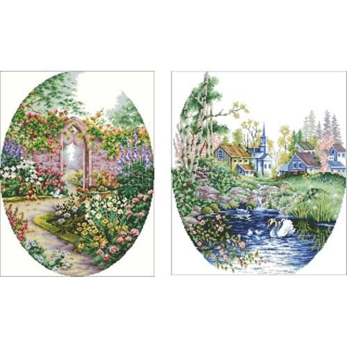 Embroidered girl patterns counted 11CT 14CT 18CT Cross Stitch Set DIY Cross-stitch Kits Embroidery Needlework Home Decor