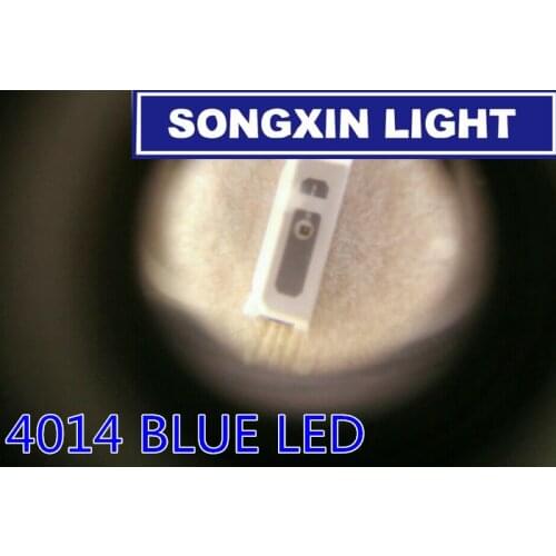 1000PCS Hight quality blue 0.2w chip led 4014 smd led 460-475nm blue 4.0*1.4mm Chip light emitting diode(CE&Rosh)