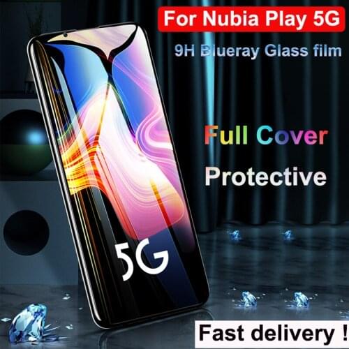 2PCS For Nubia Play 5g Glass Tempered Cover blue ray Tempered Glass Film play 5g Protection Screen Protector Protective Film