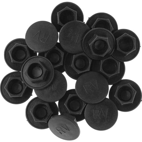 20Pc Screw Nut Covers Universal Hex Socket Topper Cover Furniture Wall Decorative Screws Caps Allen Bolt Fasteners Protector Cap