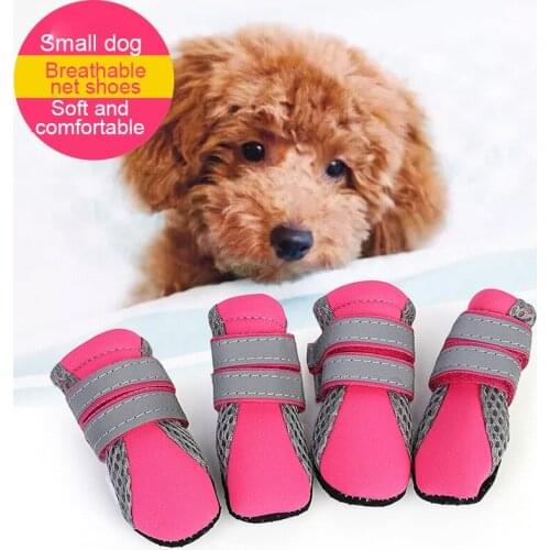 4 Pieces Of Pet Shoes, Dog Shoes, Walking Shoes, Small Dogs, Outing Shoes, Pet Supplies