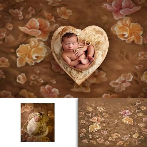 Abstract floral backdrop for photography newborn kids portrait photo booth background studio old master Children Baby Photobooth