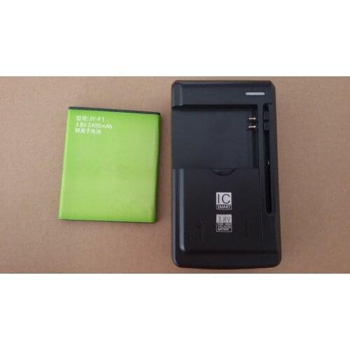 2400mAh JY-F1 battery Batterie Bateria for JIAYU F1 F1W G2F G2S G2 cell phone + 1 x Universal battery Charger