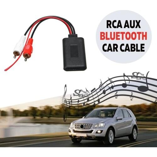 Car bluetooth Wireless Connection Adapter for Stereo with 2 RCA AUX IN Music Audio Input Wireless Cable Universal for Truck Auto