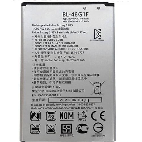 BL-46G1F Battery For LG K20 TP260 K425 K428 K430H m250 MS250 X400 LGM-K121K k10 2017 2800mAh NEW BATTERY
