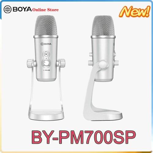 BOYA BY-PM700SP BY-PM700 USB Microphone Stereo Condenser PC Mic for Vocals Podcast Computer PC mobile IPhone Android Recording