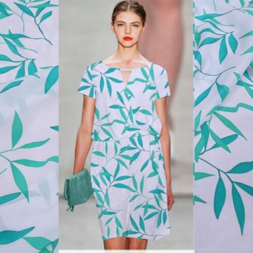 Digital Inkjet Crepe De Chine Soft Mulberry Silk Fabric Shirt Diy Dress Cheongsam Long Skirt Half Skirt Cloth by Meter