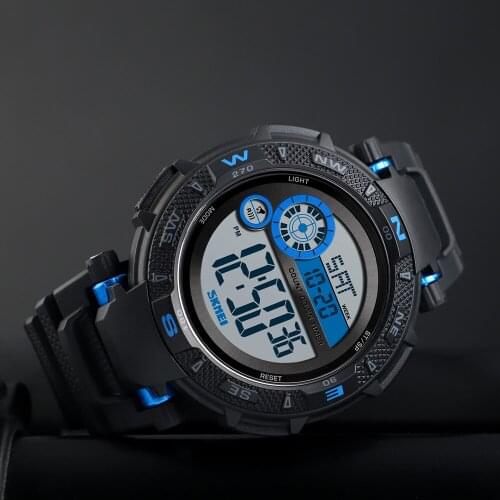 SKMEI Digital Watch Men Outdoor Sport Watch Brand Fashion Men Watches 50M Waterproof Countdown Male Wristwatch montre homme