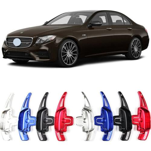 Savanini Alloy Add-On Steering Wheel DSG Paddle Shifters Extension For Mercedes Benz E200 E250 E300 E350 E400 E500 E550 2014-18