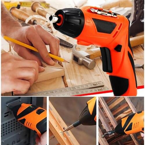 Electric Screwdriver Cordless Drill Lithium Battery Screwdriver Multifunctional USB Rechargeable Hand Drill With LED Light