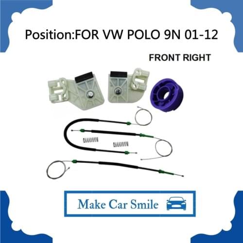 FOR VW POLO 9N ELECTRIC WINDOW REGULATOR 2001-2012 NEW FRONT RIGHT