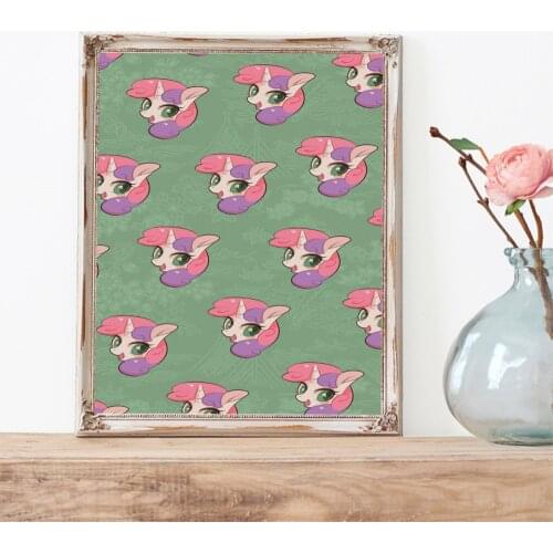 Hot unicorn Pictures For Home Design Wall Pictures Baby Kids Room Decor Home Decor