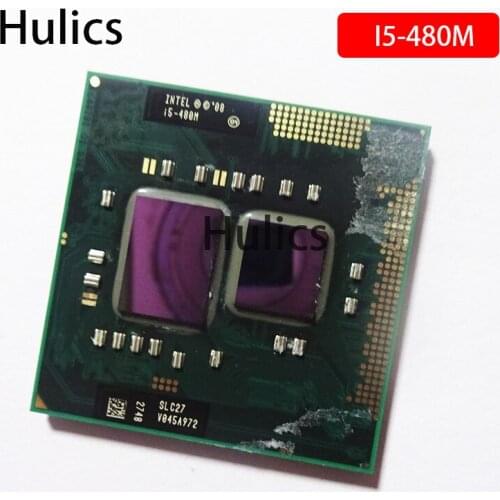 Hulics Original Intel Core I5 480m I5-480M CPU 3M/2.66GHz/2933 MHz/Dual-Core Laptop processor Compatible HM57 HM55