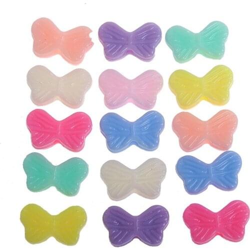 Kawaii Pastel Colors Acrylic Butterfly Beads DIY Jewelry Findings Ornament Accessories Kids Bracelet Necklace13.5*8.5mm 1500pcs