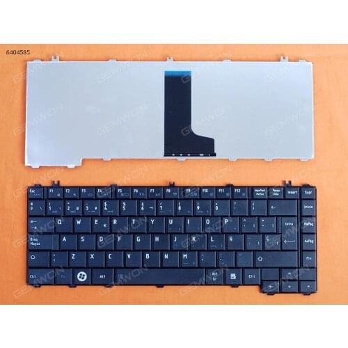 SP Language Notebook Keyboard replacement keyboard for TOSHIBA C600D C640 L640 L640D L645 L645D BLACK(Compatible with L600)OEM