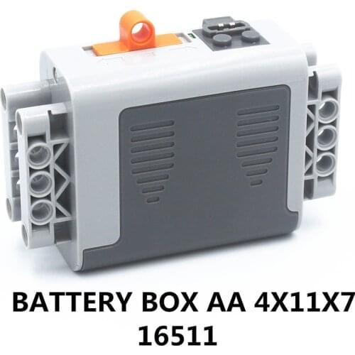 MOC Technic Parts 1pcs Power Functions BATTERY BOX AA 4X11X7 compatible with lego For boys toy (16511)
