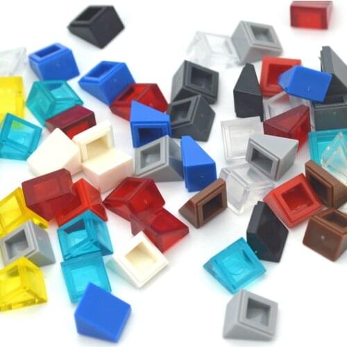 250pcs DIY Building Blocks Figure Smooth Bevel Bricks 1x1 Educational Creative Size Compatible With 54200 Toys for Children