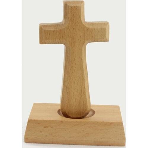 Cross ornaments solid wood christian catholic cross