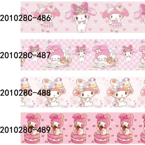 50 yards/lot) Promotional price 22mm 25mm melody printed cartoon ribbons