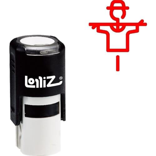 LolliZ Scarecrow Self-Inking Rubber Stamp - Modern Symbol Series