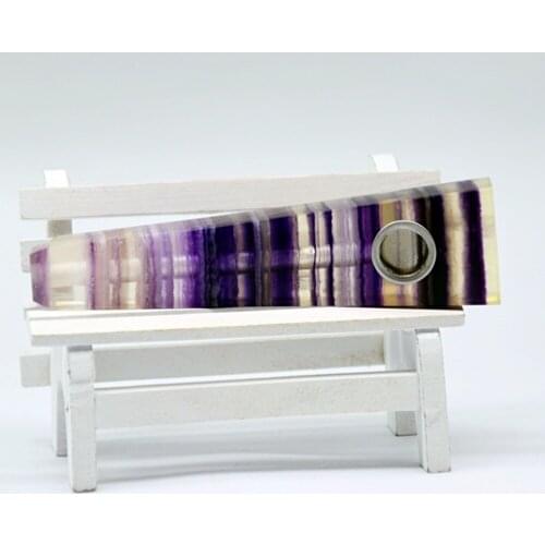 Natural quartz crystal rod production of natural mineral crystal purple stripes fluorite smoking pipe wholesale prices