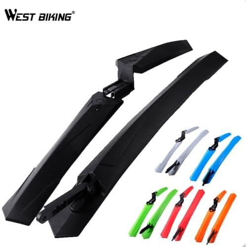 WEST BIKING Bike Fender MTB Road Bike Front Rear Mudguard Fender 1 Pair Extended Edition Quick Install Cycle Bicycle Fenders