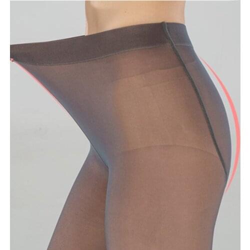 Legs Fake Translucent Warm Fleece Pantyhose Slim Stretchy for Winter Outdoor XR-Hot