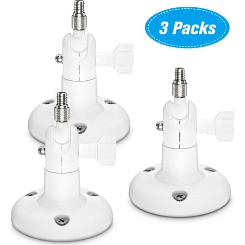 3 Pack Adjustable Wall Mount for ARLO HD/ARLO PRO/ARLO PRO2/ARLO GO/ARLO ULTRA/WYZE CAM PAN Home Camera Mounting Bracket Outdoor