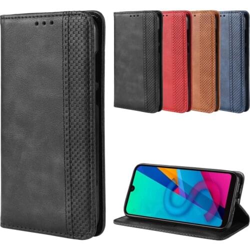 Luxury Retro Slim Flip Leather Cover Huawei Y5 2019 Case AMN-LX1 AMN-LX2 AMN-LX3 AMN-LX9 Wallet Card Stand Magnetic Book Cover
