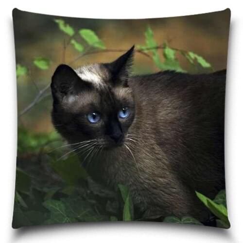 Christmas Black Cat Pattern Pillow Case Cotton Polyester 5 size 9 style