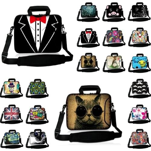 Capa Para Notbook Messenger Handle Bag 10 12 13 14 15.4 15.6 17-inch Laptop Shoulder Strap Briefcase Carry Case Shockproof Pouch