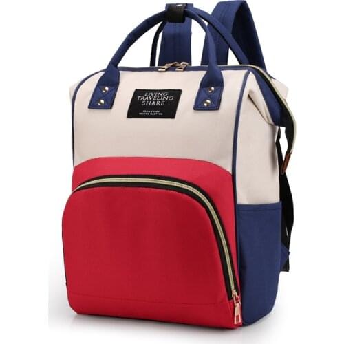 Mommy Diaper Bags Mother Large Capacity Travel Nappy Backpacks with anti-loss zipper Baby Nappy Nursing Mother Travel Diaper Bag