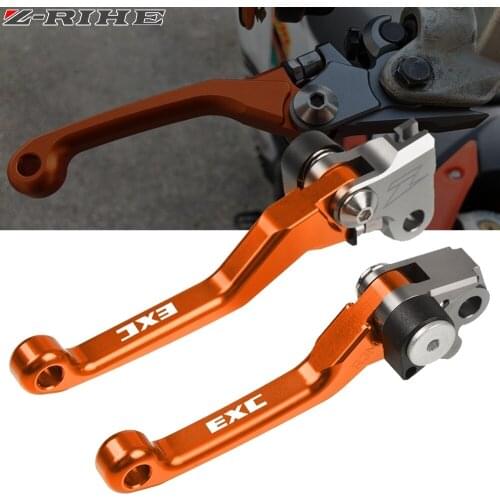 1Pair CNC Dirt Bike Pivot Brake Clutch Levers For 125 200 250 300 400 450 500 530 EXC Motorcycle Motorbike Brakes Handbrake