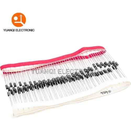 100pcs 1N4004 1A 400V DO-41 Axial Rectifier Diode Good Quality