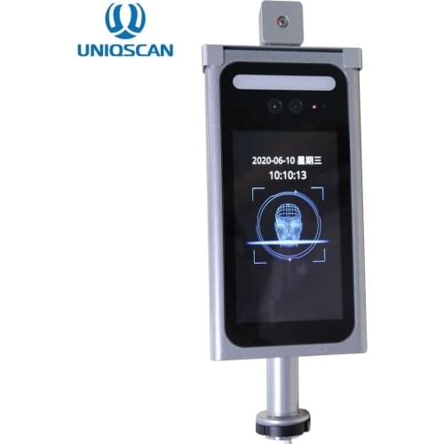 7 inch face recognition Thermometer temperature measurement machine with attendance system with stand