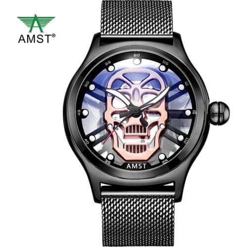 Мужские золотые часы AMST China At AliExpress