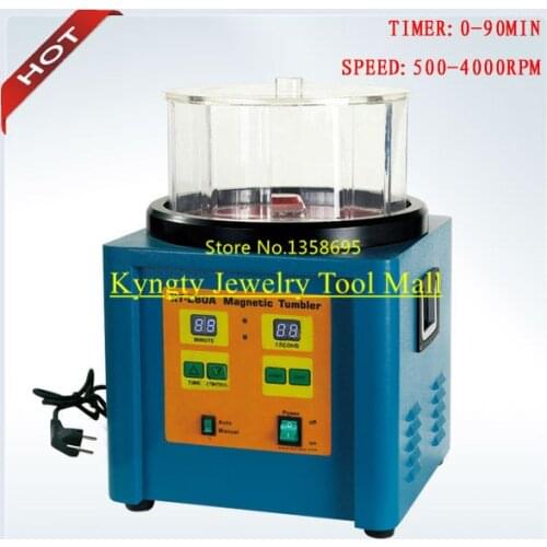 Time Tumbling 0-90min Capacity 1100g Jewelry Polishing Machine Magnetic Tumbler Jewelry Machine