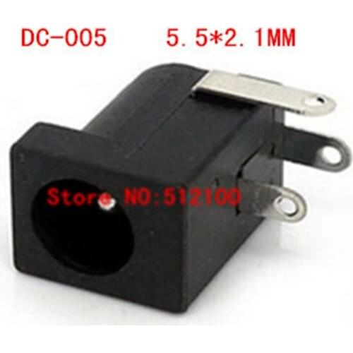 Free shipping 500PCS DC2.1 DC-005 5.5*2.1MM DC power socket