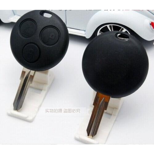 Remote Key Fob Shell Case For Mercedes Benz Smart Remote Key Cover Replacement 3 Buttons Without Logo 5PCS/lot