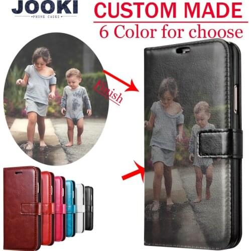 Custom Print Photo DIY Customize image Phone Case For OnePlus 5T 3 2 X Plus One Plus 5 6 one Flip Wallet Cover