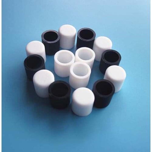 Black and White Silicone Rubber Chair Table Feet Pipe Tubing End Cover Caps ID 32.5~78.5mm