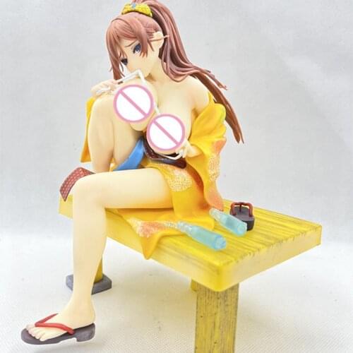 Native FROG With you at the Fireworks Fuka Kirihara PVC Action Figure Japanese Anime Sexy Girl Figure Model Toys Doll Gift