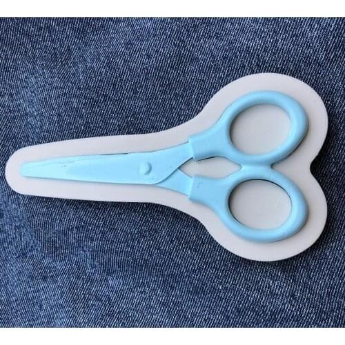 Cake Tool 1 pc 13cm 5inch large Scissor sewing designer clothes Silicone Mould Wedding Cake Border Fondant Cake Decorating Molds