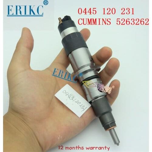 ERIKC 0445120231 Fuel Injector 0 445 120 231 Inyector Nozzle Jet for CUMMINS Engine 5263262