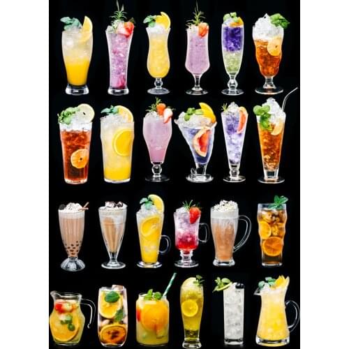 Creative glass juice cold drink milk tea big drink sand ice milk shake milk ice cream coffee mogito dessert drink cup Restaurant